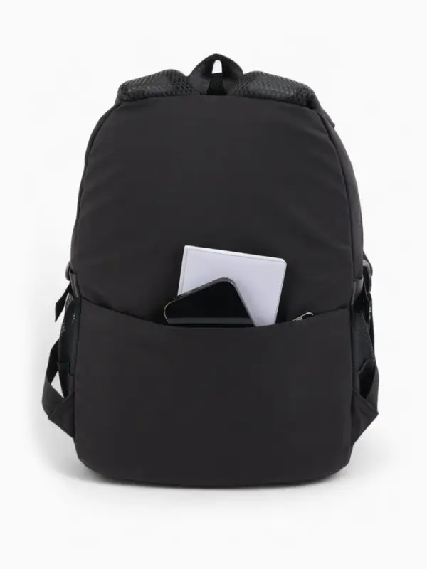 Рюкзак школьный на молнии, с карманами, принтом, размер 28×11×41 см, чёрный/голубой/белый Рюкзак школьный на молнии, с карманами, принтом, размер 28×11×41 см, чёрный/голубой/белый