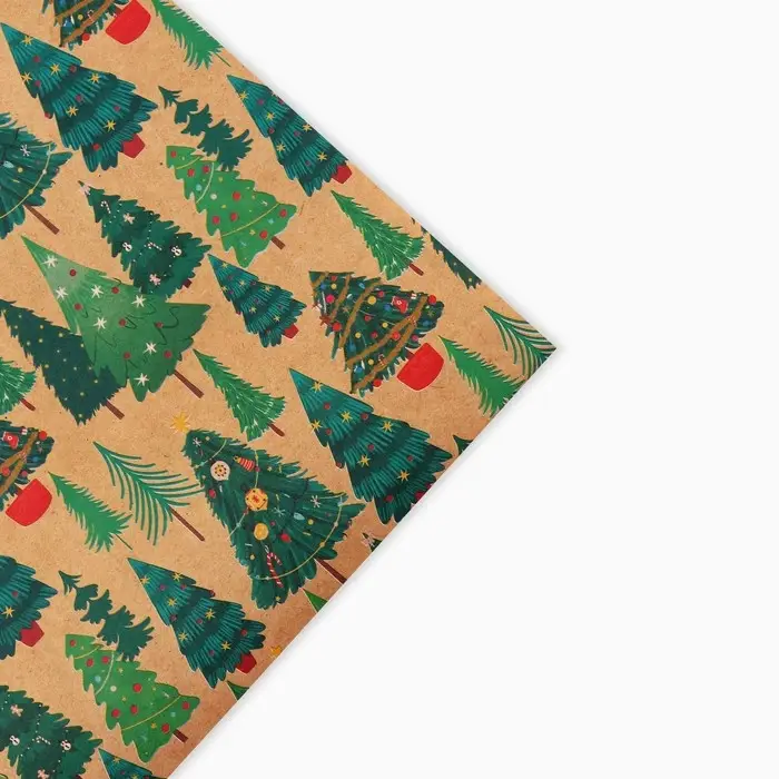 Бумага упаковочная крафтовая &laquo;Исполнения желаний&raquo;, 50 х 70 см