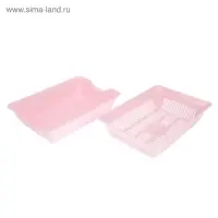 Туалет глубокий с сеткой 36&times;25&times;9 см, розовый