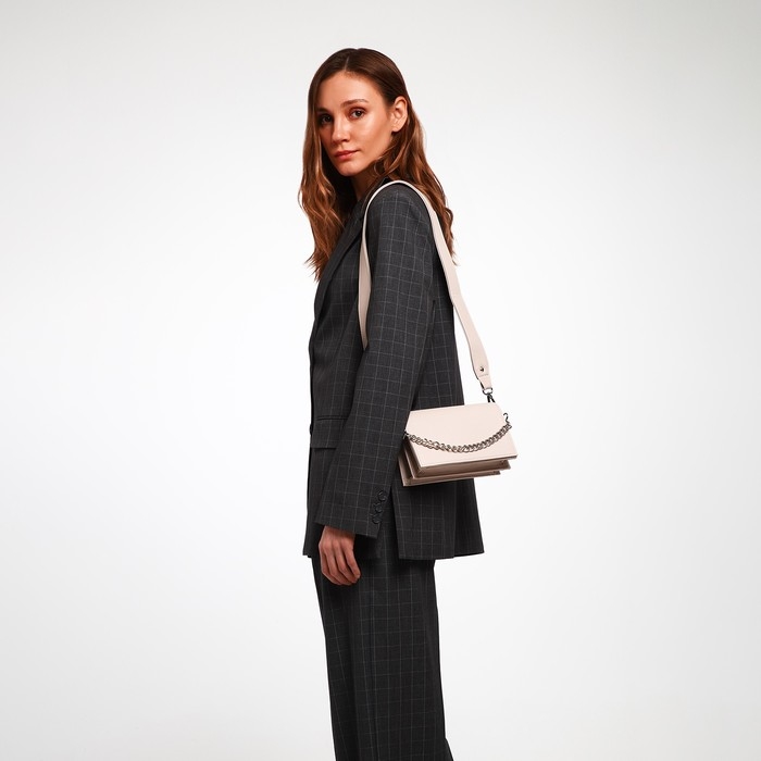 Сумка женская TEXTURA, мессенджер, маленький размер, цвет бежевый Сумка женская TEXTURA, мессенджер, маленький размер, цвет бежевый