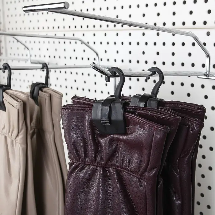 Крючок - вешалка с прищепкой, 50 шт. 3×5.5×1.7 см, чёрный