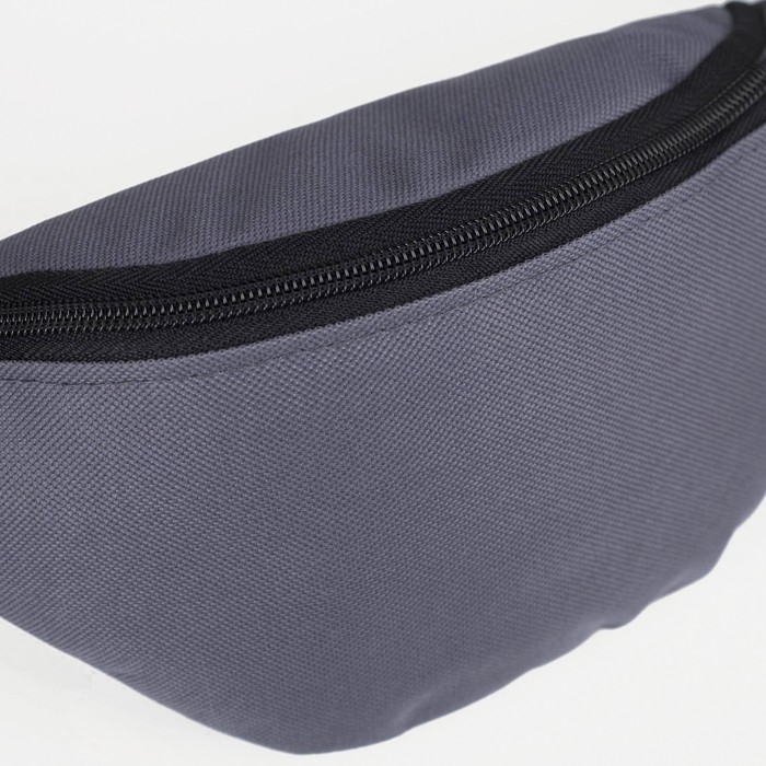 Поясная сумка на молнии, цвет серый Поясная сумка на молнии, цвет серый