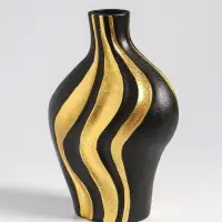 Ваза настольная керамика "Оделис" 19,5х15 см, чёрный Ваза настольная керамика "Оделис" 19,5х15 см, чёрный