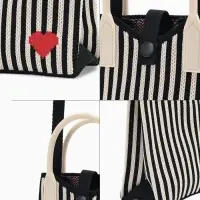 Сумка подр Сердце, 12*4*17, отд на кнопке, дл ремень, бело/черный Сумка подр Сердце, 12*4*17, отд на кнопке, дл ремень, бело/черный