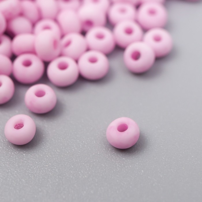 Бисер стекло 8/0  Бисер стекло 8/0 "Маршмеллоу. Матовый. Серо-фиолетовый" 10 гр