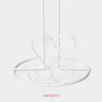 Держатель для бумажных полотенец настольный Доляна &laquo;Сердце&raquo;, 13.5&times;13.5&times;28 см, цвет белый