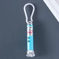 Фонарик-лазер брелок на карабине "Цветок" пастель МИКС 2,5х2,5х8 см