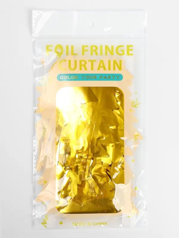 Праздничный занавес  Праздничный занавес "Ёлочка" золотой