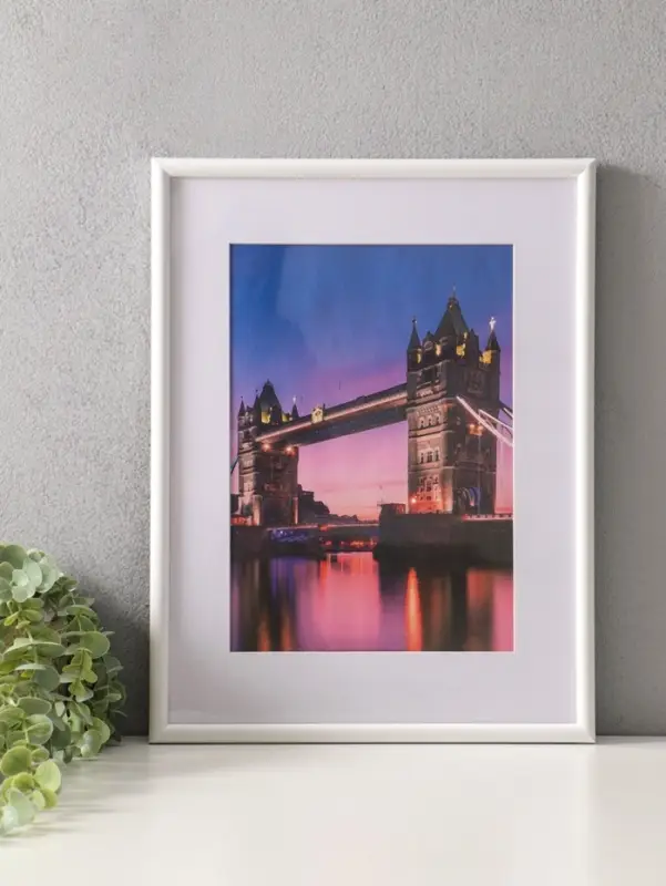 Фоторамка для фото 30&times;40 см, с паспарту 21&times;30 см, Vivo, белый