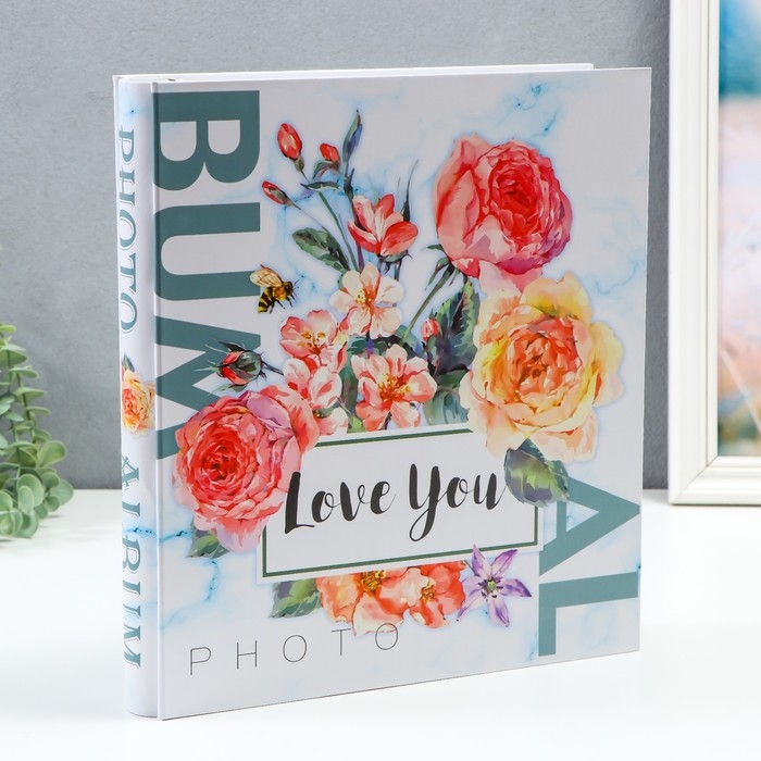 Фотоальбом на 500 фото 10х15 см Фотоальбом на 500 фото 10х15 см "Свежий букет" в коробке МИКС 33,5х30,5х5,5 см