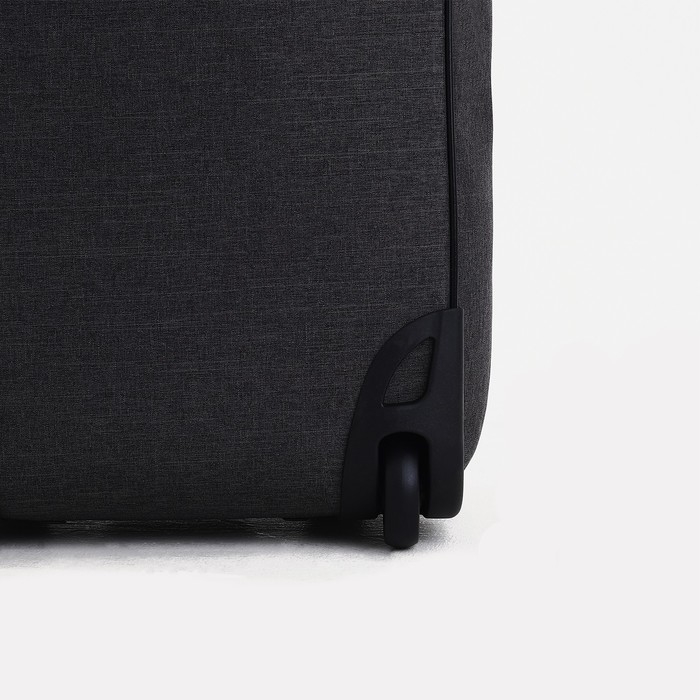 Чемодан малый 36 л (S), «Фабрика КАРТЕКС», отдел на молнии, наружный карман, 2 колеса, цвет тёмно-серый Чемодан малый 36 л (S), «Фабрика КАРТЕКС», отдел на молнии, наружный карман, 2 колеса, цвет тёмно-серый