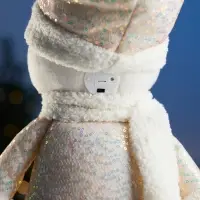 Светодиодная фигура &laquo;Снеговик&raquo; 55-84 см, текстиль, телескопические ножки, 1 LED, от батареек LR1130&times;3, свечение тёплое белое