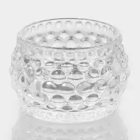 Икорница &laquo;Икринка&raquo;, 110 мл, 7.5&times;9.5 см, с крышкой, стекло, прозрачная