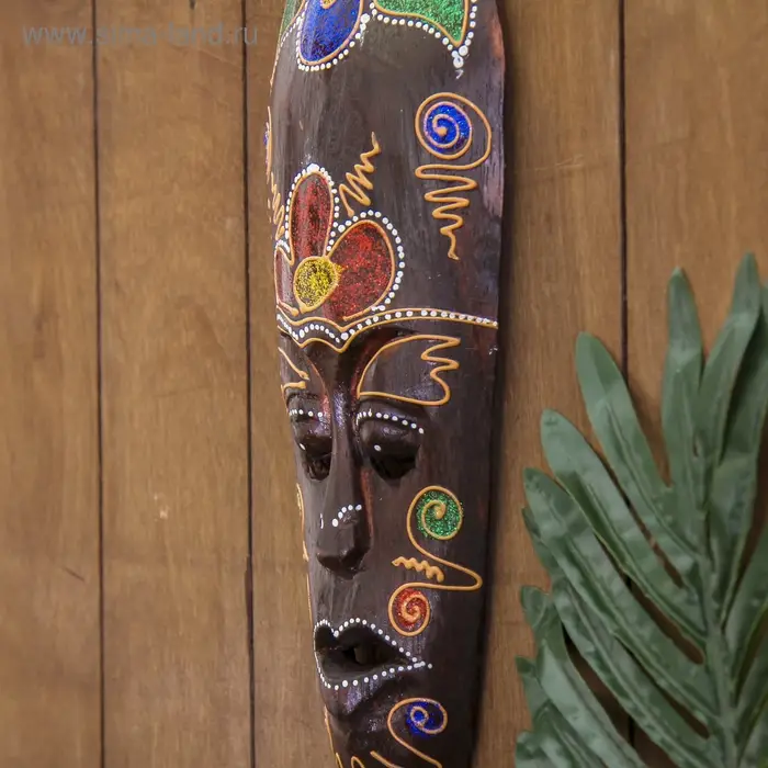 Маска Маска "Соцветие" дерево 30х11х2 см