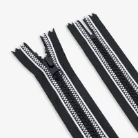 Молния &laquo;Трактор&raquo;, №5, неразъёмная, замок автомат, 18 см, звенья в тесьма, чёрная