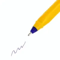 Ручка шариковая 1.0 мм синяя, узел-игла, на масляной основе (пишет 1000м)