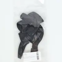 Воздушные шары латексные 12", пастель, 5 шт., чёрные