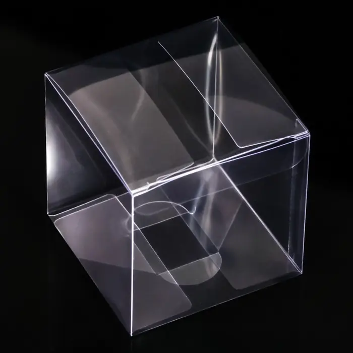 Складная прозрачная коробка из PVC, для упаковки подарков, 8×8×8 см Складная прозрачная коробка из PVC, для упаковки подарков, 8×8×8 см