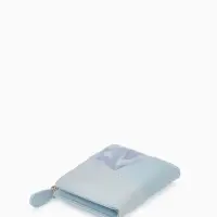 Кошелёк женский на кнопке, 11.5&times;2&times;9 см, комбинированный, голубой