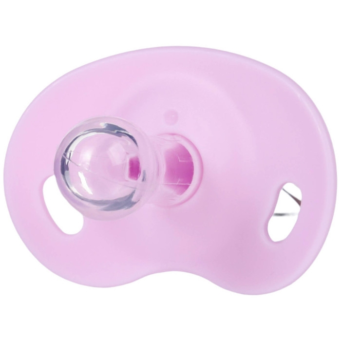 Соска - пустышка силиконовая классическая, от 3 мес., с колпачком, цвет розовый