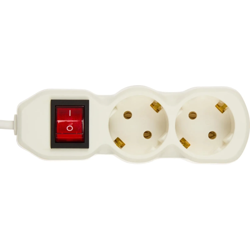 Сетевой фильтр BigTech ST210-3-W(2р/3м/10А/2,2кВт/3х0,75 мм2/белый)