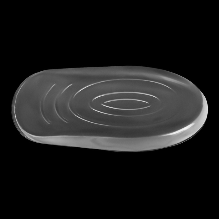 Подпяточники для обуви, с протектором, на клеевой основе, силиконовые, 8,7 × 5,7 см, пара, цвет прозрачный