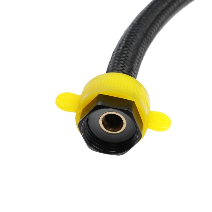 Подводка гибкая для воды ZEIN engr, нейлон, 1/2 Подводка гибкая для воды ZEIN engr, нейлон, 1/2", гайка-штуцер, 40 см, с ключом, черная