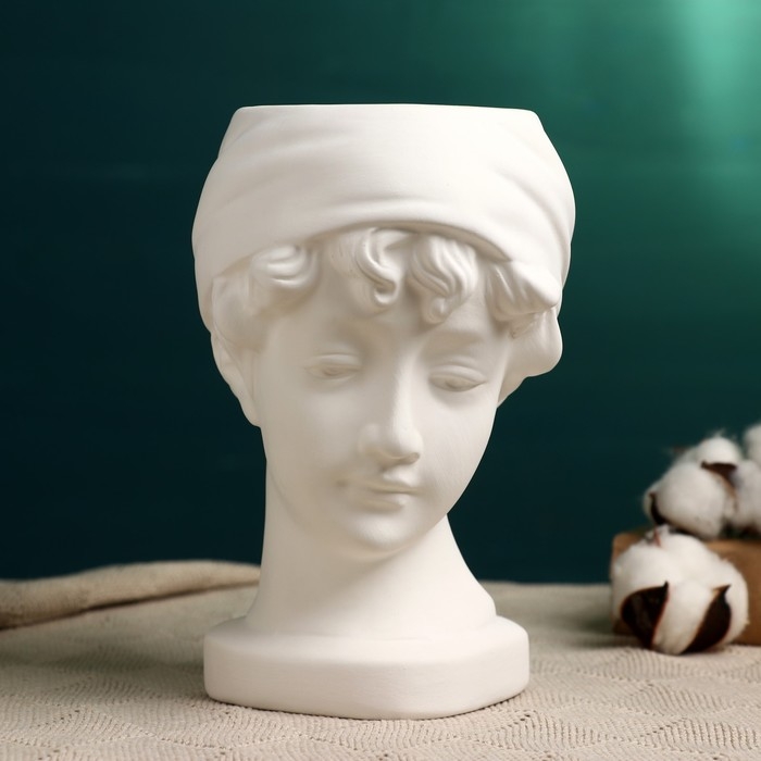 Кашпо - ваза  Кашпо - ваза "Деметра" белое, 21х18см