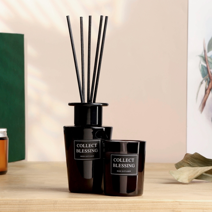 Набор в клетке Набор в клетке "Ароматный дуэт" диффузор 100 мл и свеча 5х6 см, цитрус и имбирь