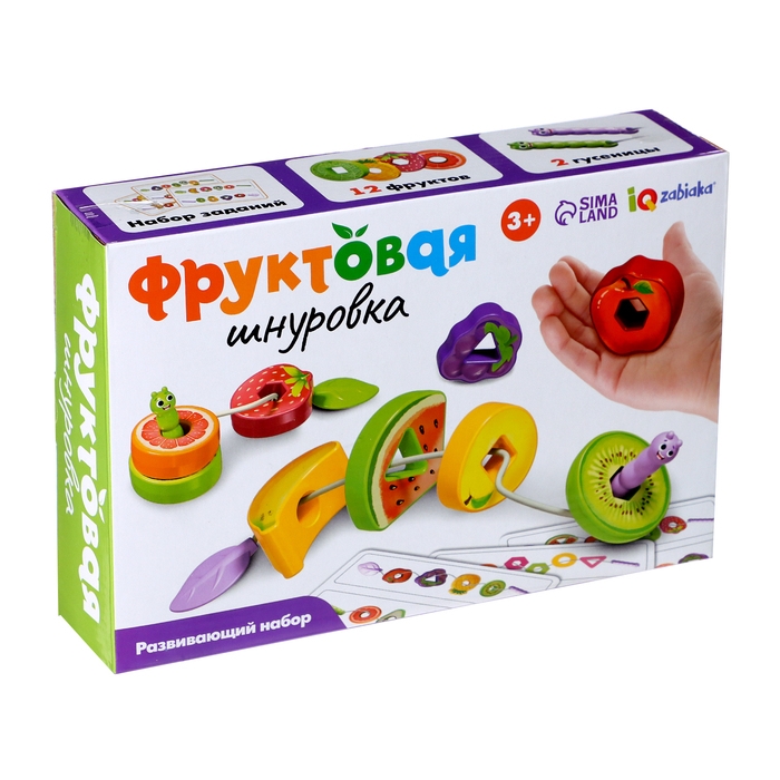 Развивающий набор «Фруктовая шнуровка» Развивающий набор «Фруктовая шнуровка»