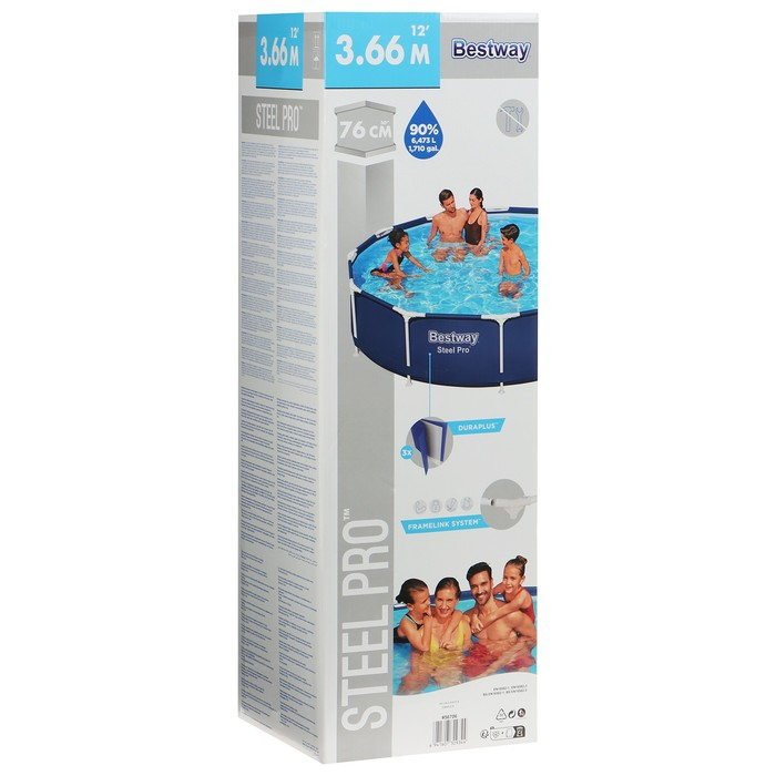 Бассейн каркасный Steel Pro, 366 см, x 76 см, 56706 Bestway