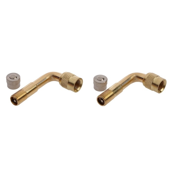 Удлинитель вентиля TORSO, металлический, угол 90°, набор 2 шт Удлинитель вентиля TORSO, металлический, угол 90°, набор 2 шт