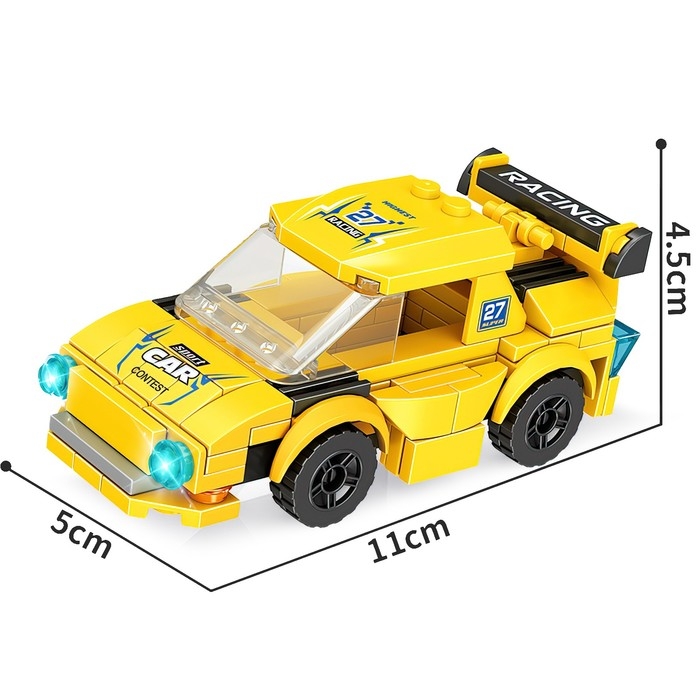 Конструктор Гонка &laquo;Спорткар&raquo;, 104 детали