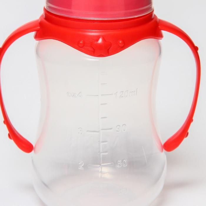 Бутылочка для кормления, классическое горло, 150 мл., от 0 мес., приталенная, с ручками, цвет МИКС Бутылочка для кормления, классическое горло, 150 мл., от 0 мес., приталенная, с ручками, цвет МИКС