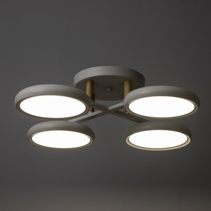 Люстра Люстра "Алис" 4хLED 96Вт 3000-6000К белый 60х60х13 см