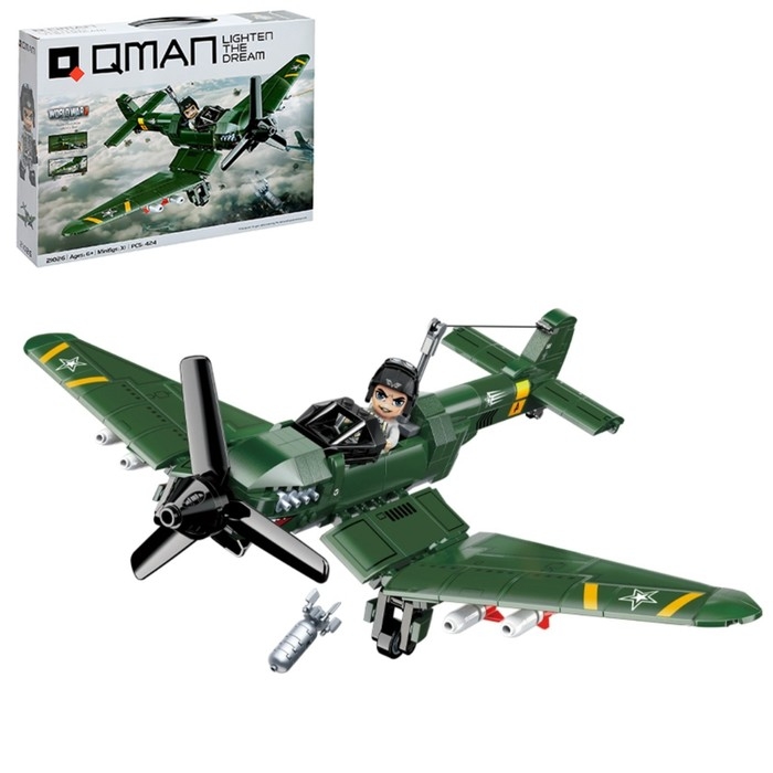 Конструктор Вторая мировая война &laquo;Штурмовой самолёт&raquo;, 424 детали