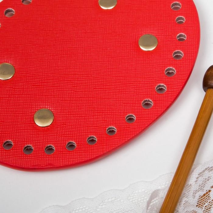 Основа для вязаных изделий кожзам Основа для вязаных изделий кожзам "Овал" МИКС 9,5х12 см