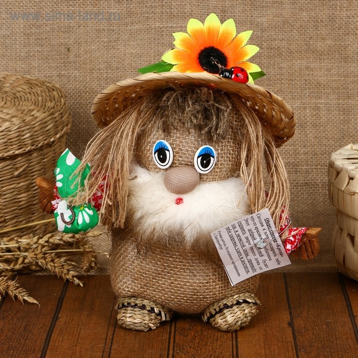 Оберег Оберег "Домовой Кроха», с подковой, микс