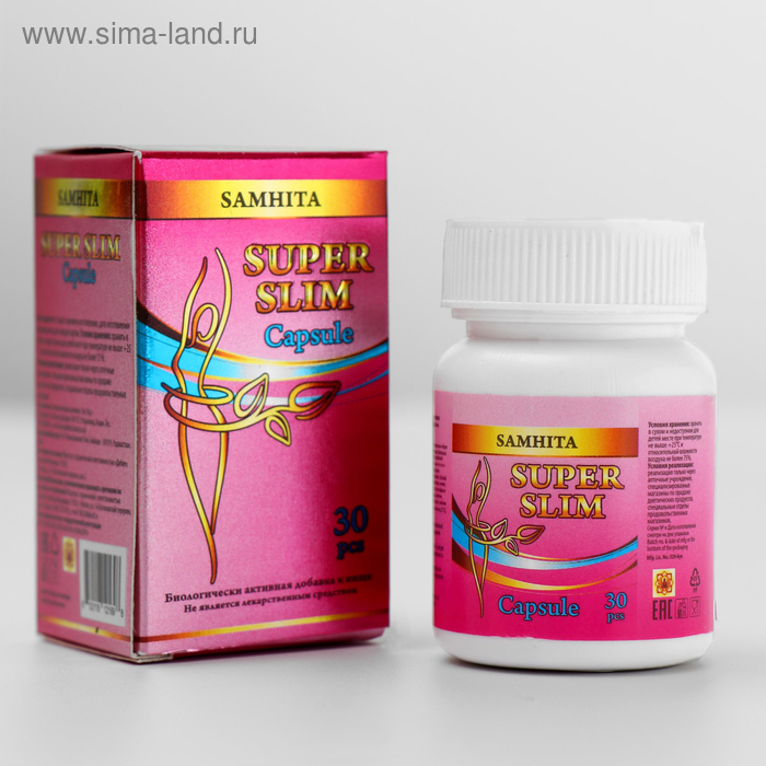 Самхита «Супер Слим», восстановление метаболизма, 30 капсул Самхита «Супер Слим», восстановление метаболизма, 30 капсул