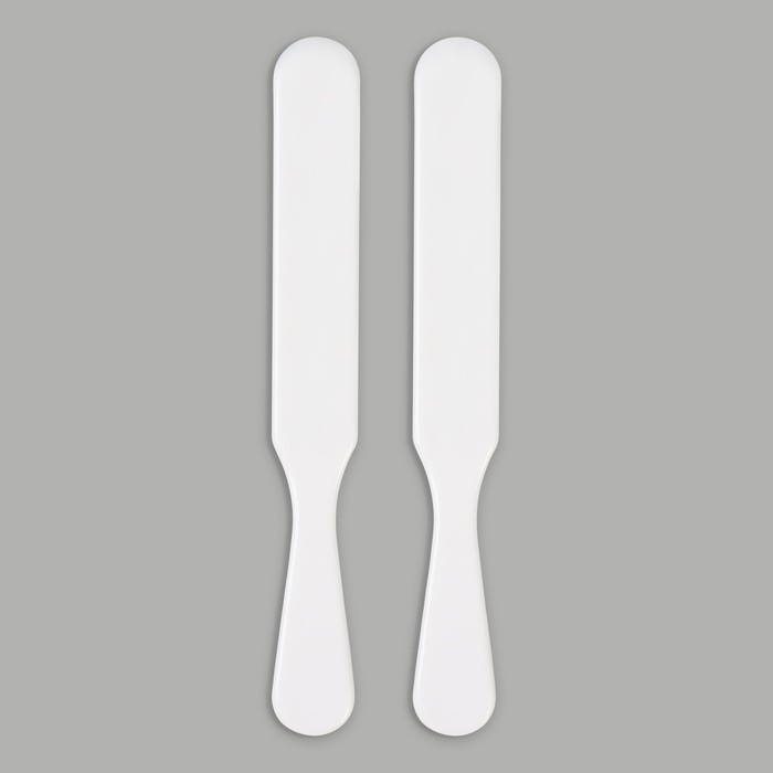 Шпатели для депиляции, пластиковые, 2 шт, 15 × 2 см, цвет белый