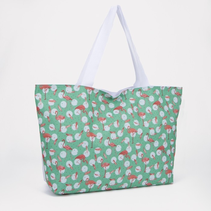 Сумка пляжная на молнии, цвет бирюзовый Сумка пляжная на молнии, цвет бирюзовый