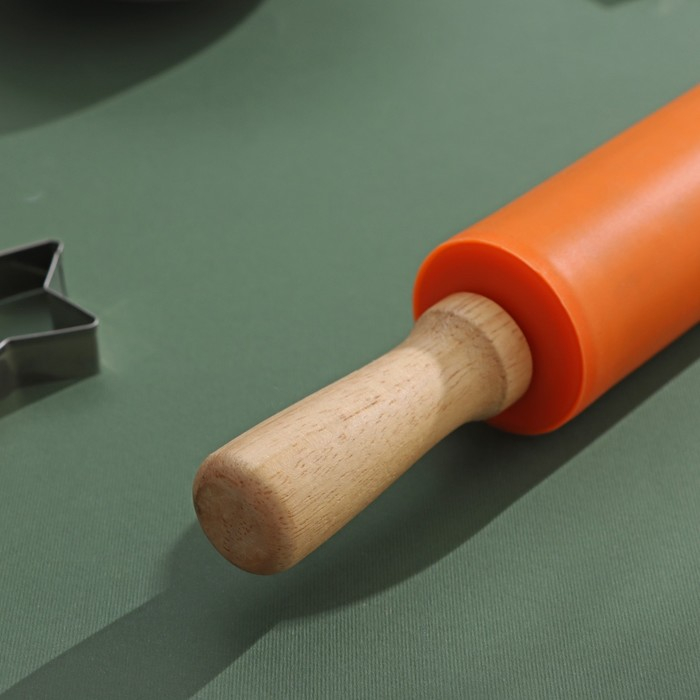 Скалка Доляна «Валенсия», 43×5,5 см, рабочая часть 19,5 см, цвет МИКС Скалка Доляна «Валенсия», 43×5,5 см, рабочая часть 19,5 см, цвет МИКС