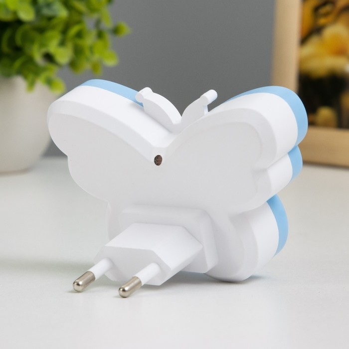 Ночник "Бабочка" LED 1Вт синий 9х6х6 см RISALUX