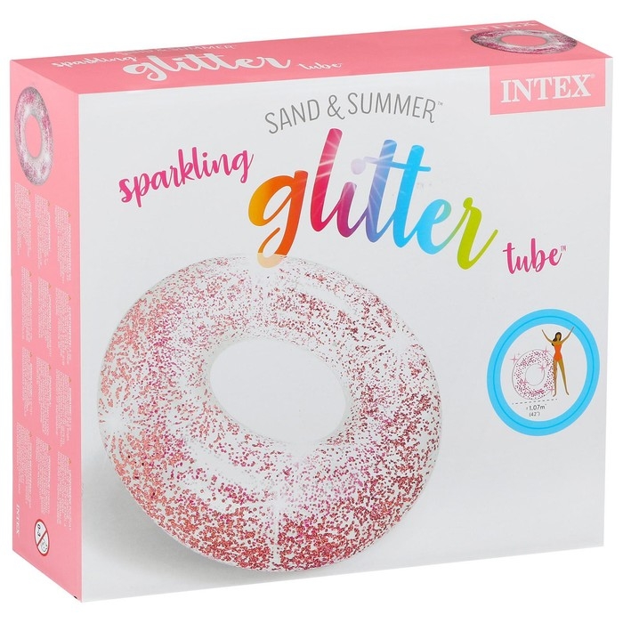 Круг для плавания «Блеск», d=119 см, от 9 лет, цвет МИКС, 56274NP INTEX Круг для плавания «Блеск», d=119 см, от 9 лет, цвет МИКС, 56274NP INTEX