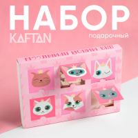 Подарочный набор адвент KAFTAN "Cats": носки (р-р 16-18) и аксессуары