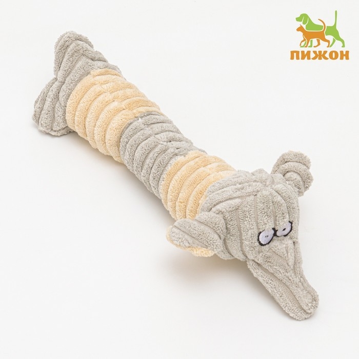 Игрушка текстильная  Игрушка текстильная "Пес", 24 х 8 см, серый