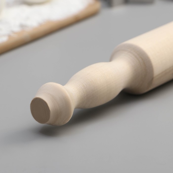 Скалка с ручками Доляна, 44 см, берёза Скалка с ручками Доляна, 44 см, берёза