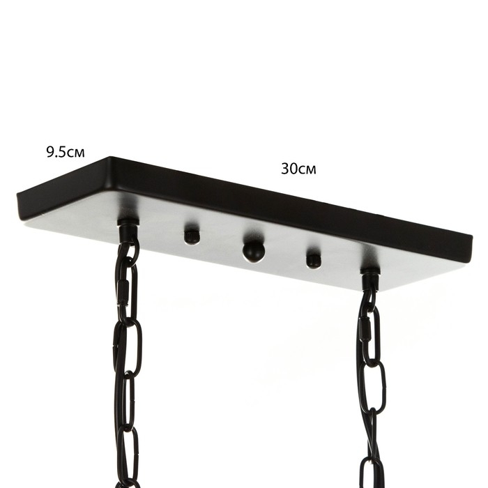 Люстра Люстра "Айварс" 6хЕ27 40Вт черный 55х100 см