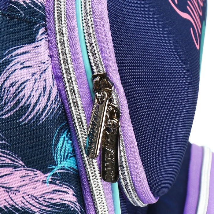 Рюкзак школьный 37х28х14, эргономичная спинка, deVENTE Smart 14L, Happy Owl, для девочек, бирюзовый/фиолетовый Рюкзак школьный 37х28х14, эргономичная спинка, deVENTE Smart 14L, Happy Owl, для девочек, бирюзовый/фиолетовый