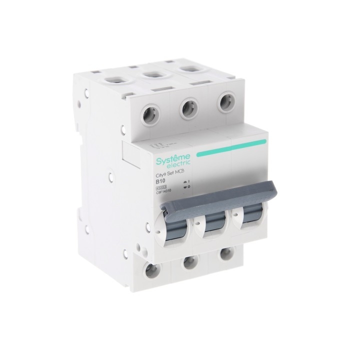 Автоматический выключатель SE City9 Set, B, 10 А, 3P, 4.5 kA, 400 В Автоматический выключатель SE City9 Set, B, 10 А, 3P, 4.5 kA, 400 В